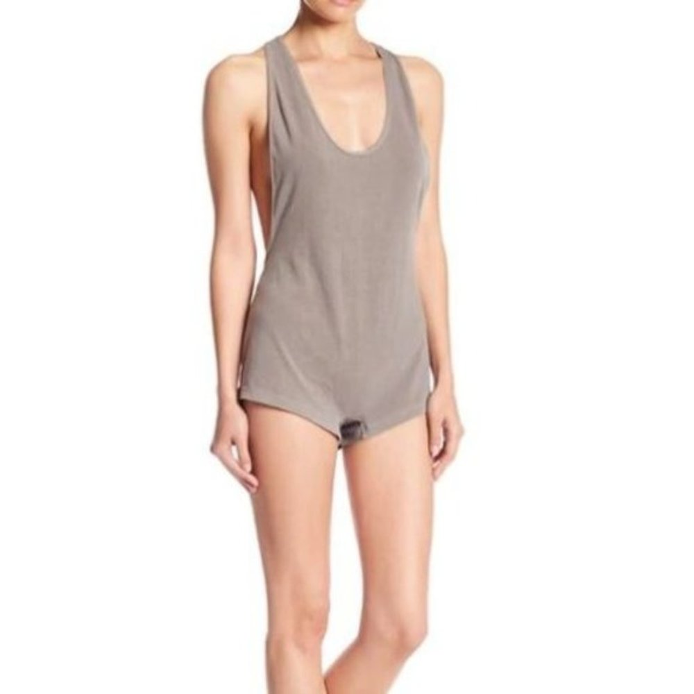 Free People Venice Onesie in Taupe Grey - New with tags